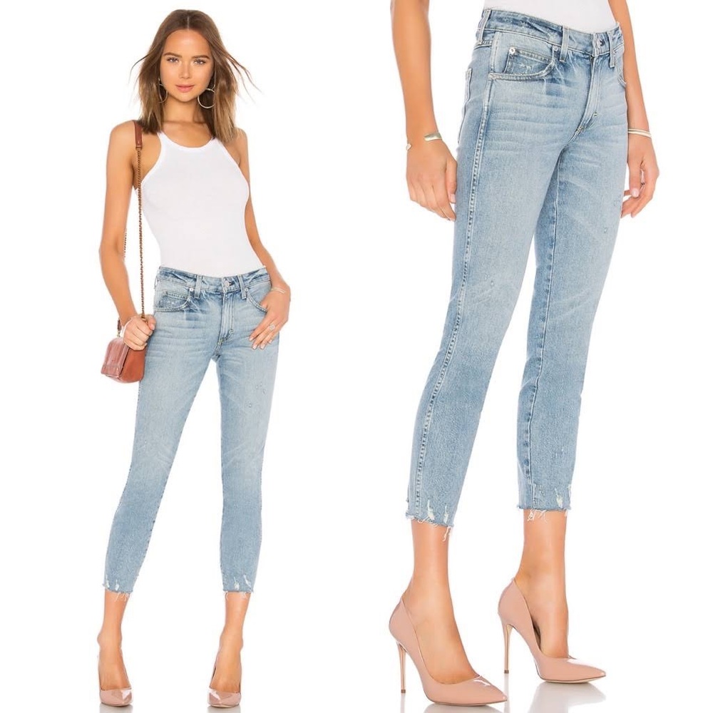 AMO Stix Crop Slim Fit Mid Rise Jeans Size 29